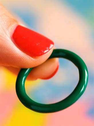 Lulu Copenhagen Color Ring Green Enamel